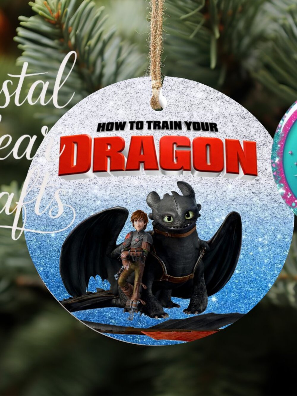 How to Train Your Dragon 3" Wood Ornament